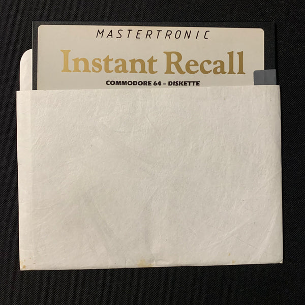 COMMODORE 64 Instant Recall (1985) Mastertronic floppy disk ONLY database software