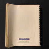 COMMODORE 128 System Guide (1985) spiral bound user manual