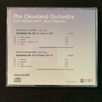 CD Mozart Symphony No. 28, Shostakovic Symphony No. 5 (2006) Cleveland Orchestra, Franz Welser-Most