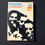 BOOK Richard G. Stern 'In Any Case' (1962) Mc-Graw Hill fiction PB