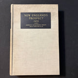 BOOK New England's Prospect (1933) original HC American Geographical Society