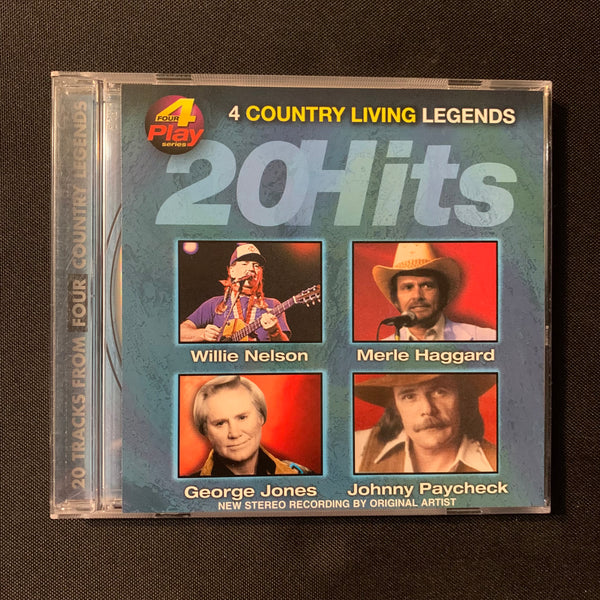 CD 4 Country Living Legends (1999) Willie Nelson, George Jones, Johnny Paycheck, Merle Haggard