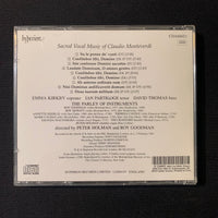 CD Claudio Monteverdi 'Sacred Vocal Music' (1984) The Parley of Instruments