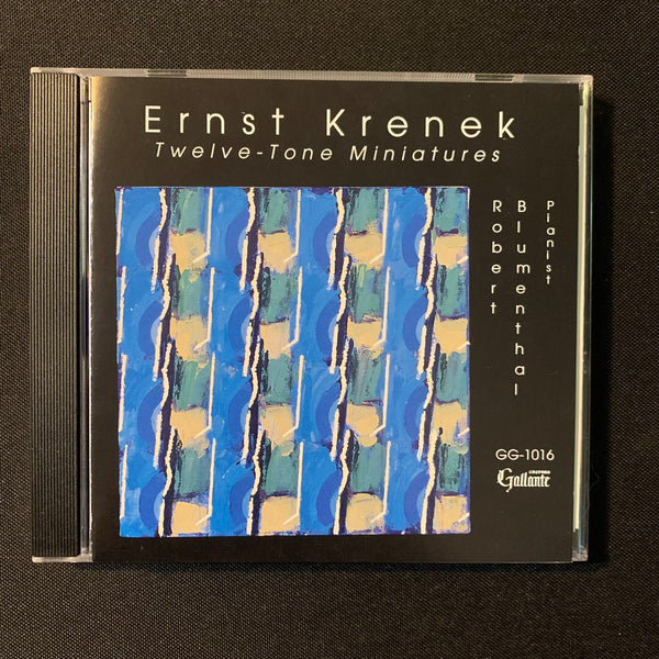 CD Ernst Krenek 'Twelve Tone Miniatures' (1997) Robert Blumenthal