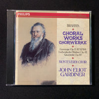 CD Brahms 'Choral Works' (1992) Monteverdi Choir, John Eliot Gardiner