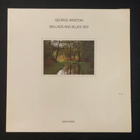 LP George Winston 'Ballads and Blues 1972' (1981) VG+/VG+ jazz piano vinyl record