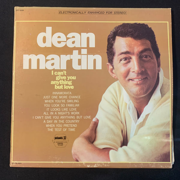 LP Dean Martin 'I Can't Give You Anything But Love' (1968) VG/VG vinyl record