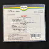 CD Verdi 'Highlights From La Traviata' (1988) Bucharest State Opera Orchestra