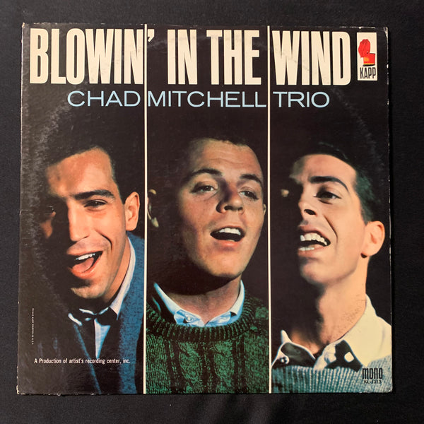 LP Chad Mitchell Trio 'Blowin' In the Wind' (1963) VG+/VG folk vinyl record