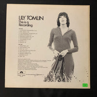 LP Lily Tomlin 'This Is a Recording' (1971) VG+/VG+ comedy vinyl record