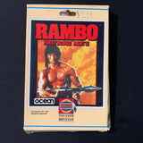 COMMODORE 64 Rambo: First Blood Part II (1985) tested boxed arcade video game disk