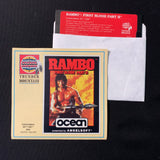 COMMODORE 64 Rambo: First Blood Part II (1985) tested boxed arcade video game disk