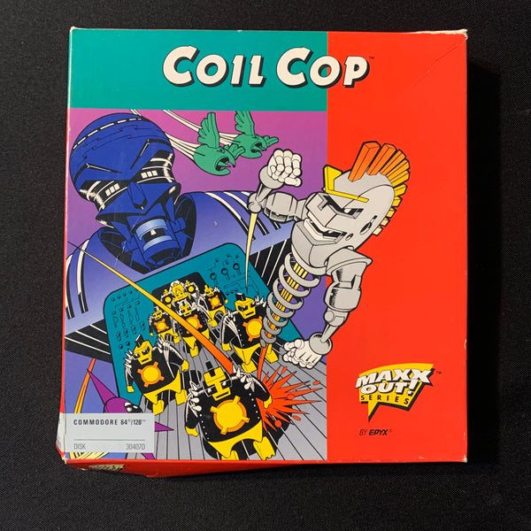 COMMODORE 64 Coil Cop (1987) tested working video game boxed complete disk