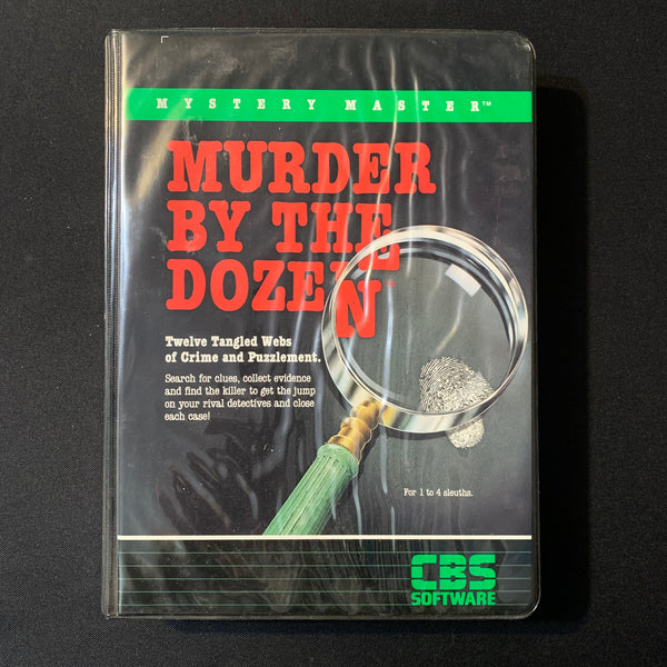 COMMODORE 64 Murder By the Dozen (1983) CBS Software complete tested mystery disk game