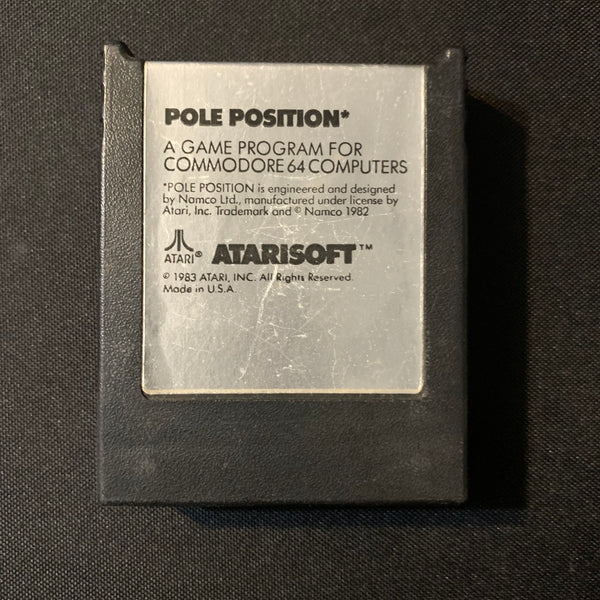 COMMODORE 64 Pole Position (1983) tested arcade video game cartridge Atarisoft