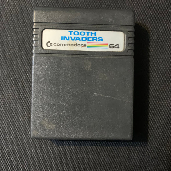 COMMODORE 64 Tooth Invaders tested video game cartridge