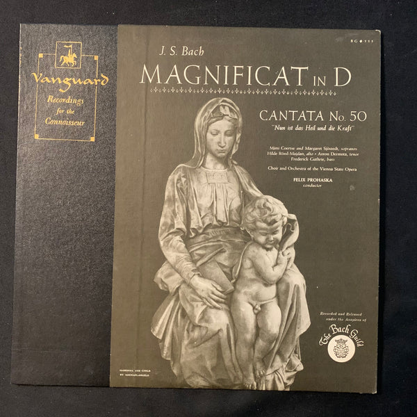 LP Vienna State Opera, Felix Prohaska 'Bach: Magnificat in D, Cantata No. 50' (1958) VG/VG vinyl record