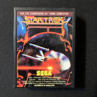 COMMODORE 64 Star Trek Strategic Operations Simulator (1983) tested cartridge game Sega