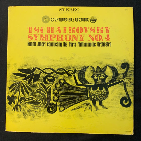 LP Tchaikovsky Symphony No. 4 (1973) Paris Philharmonic, Rudolf Albert VG/VG vinyl record