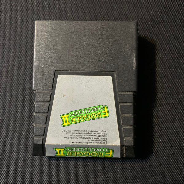 COMMODORE 64 Frogger II: Threedeep (1984) tested video game cartridge arcade