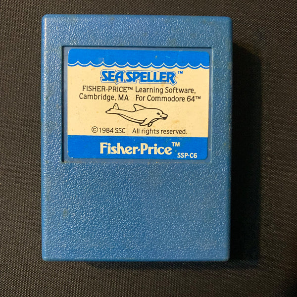 COMMODORE 64 Sea Speller (1984) tested educational game cartridge Fisher Price