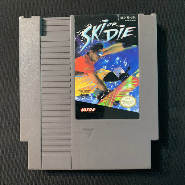 NINTENDO NES Ski Or Die (1991) tested video game cartridge