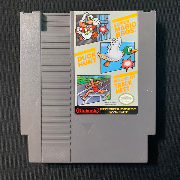 NINTENDO NES Super Mario Bros./Duck Hunt/World Class Track Meet (1988) tested video game cartridge