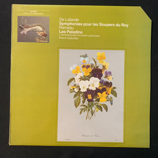 LP De Lalande 'Symphonies pour les Soupers du Roy', Rameau 'Les Paladins' (1972) VG+/VG vinyl record