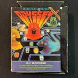 MAGNAVOX ODYSSEY 2 K.C. Munchkin (1981) Pac-Man clone tested video game cartridge