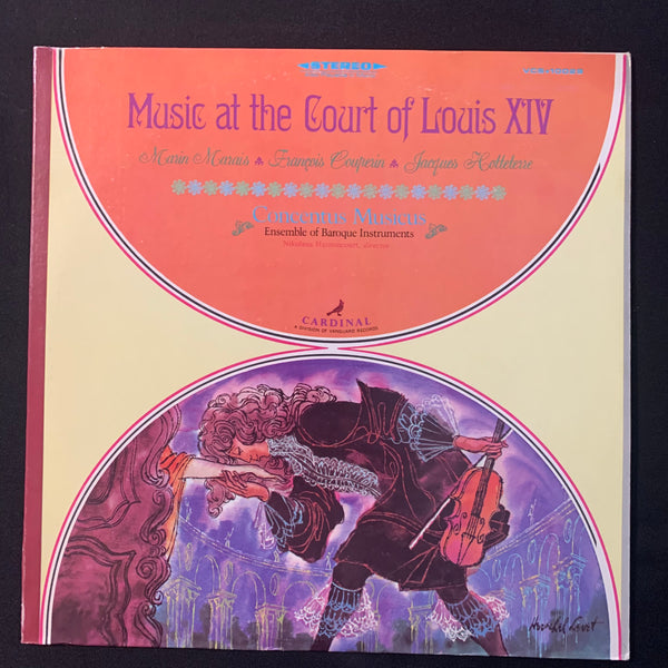 LP Music At the Court of Louis XIV (1967) Consentus Musicus, baroque instruments, classical music VG+/VG+
