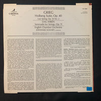 LP Grieg 'Holberg Suite,' Wiren 'Serenade For Strings' (1969) VG+/VG+ English Chamber Orchestra, Johannes Somary