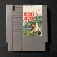 NINTENDO NES Racket Attack (1988) tested tennis video game cartridge