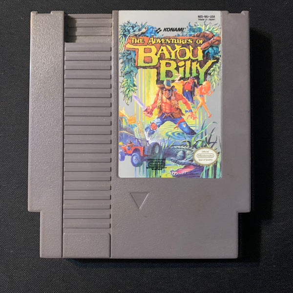 NINTENDO NES The Adventures of Bayou Billy (1989) tested video game cartridge