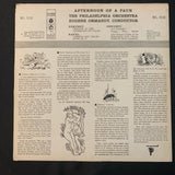 LP Afternoon of a Faun (1956) Philadelphia Orchestra, Eugene Ormandy, Ravel, Debussy VG+/VG vinyl record