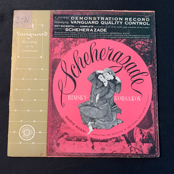 LP Rimsky-Korsakov 'Scheherazade' Mario Rossi, Orchestra of the Vienna State Opera (1956) VG/VG vinyl record
