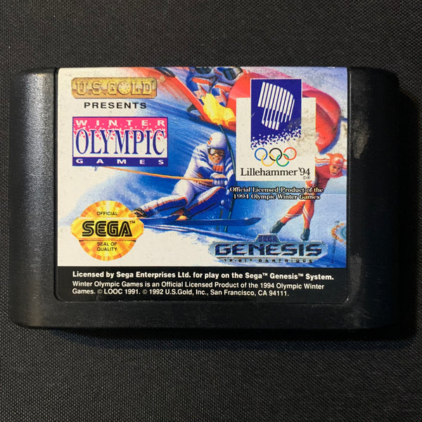 SEGA GENESIS Winter Olympic Games (1992) sports tested video game cartridge