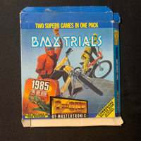 COMMODORE 64 BMX Trials/1985 (1987) boxed disk video game software partial non-working