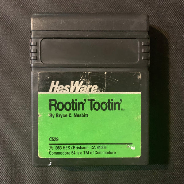 COMMODORE 64 Rootin' Tootin' (1983) tested cartridge video game