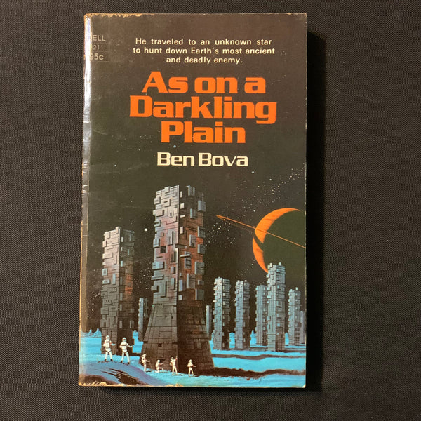 BOOK Ben Bova 'As On a Darkling Plain' (1974) Dell science fiction paperback