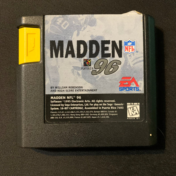 SEGA GENESIS Madden '96 NFL (1995) football tested video game cartridge