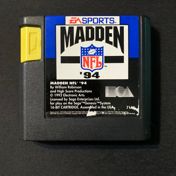 SEGA GENESIS Madden NFL '94 (1993) football tested video game cartridge