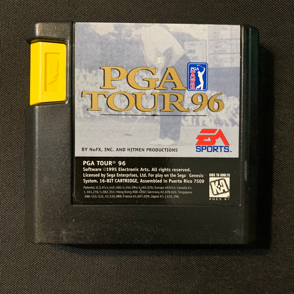 SEGA GENESIS PGA Tour 96 (1995) golf tested video game cartridge