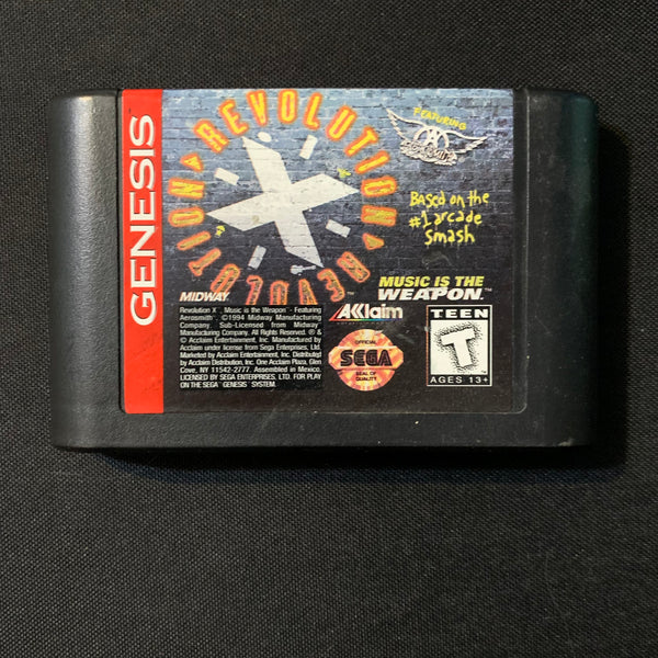 SEGA GENESIS Revolution X (1994) Aerosmith tested video game cartridge