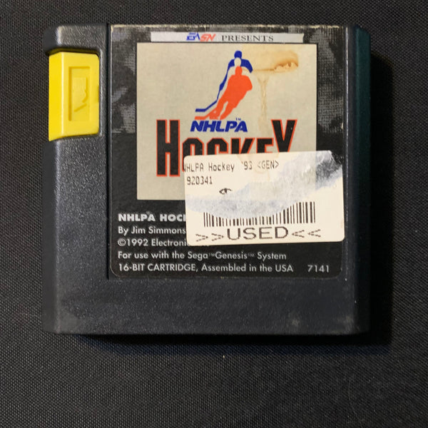 SEGA GENESIS NHLPA Hockey '93 (1992) sports tested video game cartridge