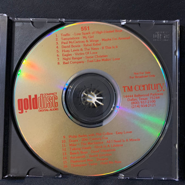 CD GoldDisc #551 radio DJ promo comp Temptations, Paul McCartney, Beach Boys, Fleetwood Mac