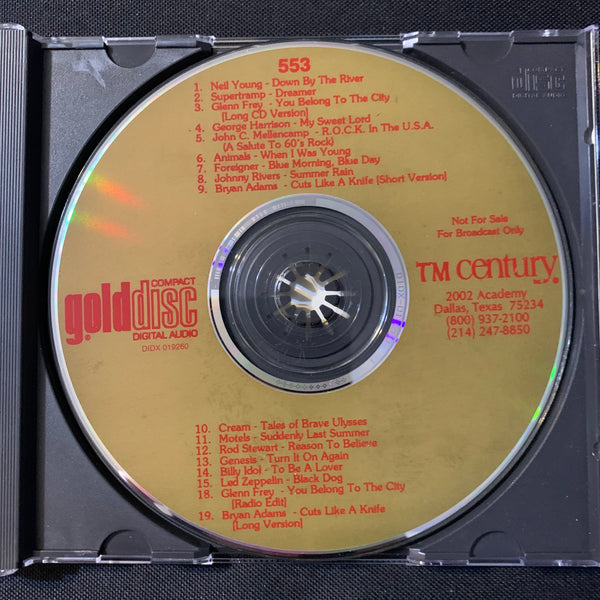CD GoldDisc #553 radio DJ promo comp Neil Young, Supertramp, George Harrison, Motels, Led Zeppelin