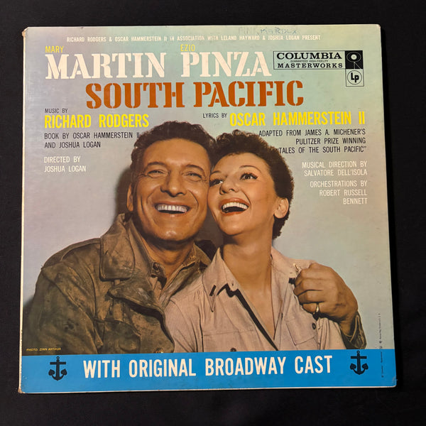 LP South Pacific Original Broadway Cast (1958) VG/VG gatefold vinyl Mary Martin Ezio Pinza