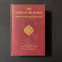 BOOK Joseph Morris 'Light of the World: Poems of Faith and Consolation' (1928) HC