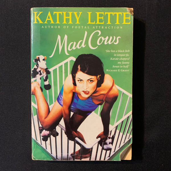 BOOK Kathy Lette 'Mad Cows' (1996) PB fiction chick lit humor novel romance