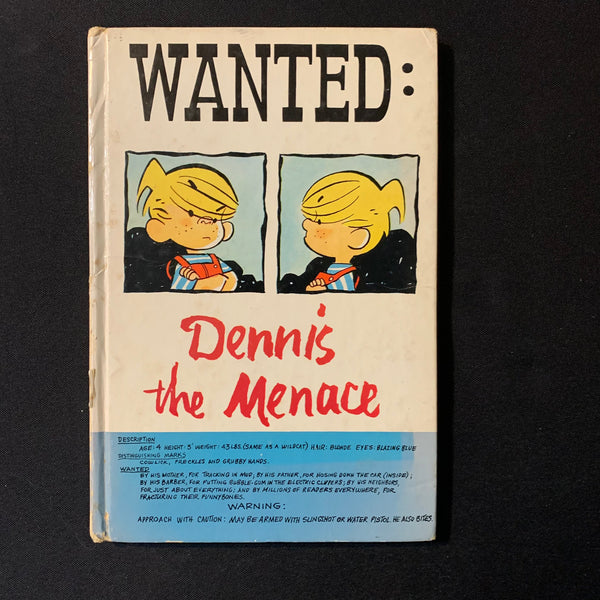 BOOK Hank Ketcham 'Wanted: Dennis the Menace' (1956) HC comic strip cartoons